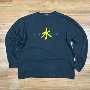 Y2K Aeropostale Black Skater XL Long Sleeve Shirt